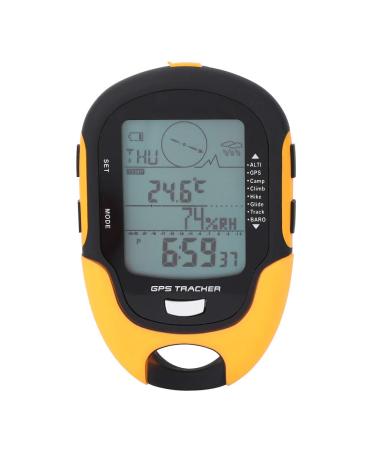 Yosoo Health Gear Digital Altimeter Barometer Compass, Multifunction GPS Navigation Receiver Waterproof Handheld GPS USB Rechargeable Hygrometer Barometer for Outdoor Sports, Sunroad FR-510