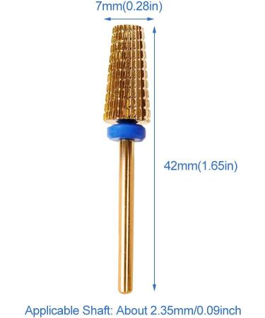 Nail Drill Bits 5-in-1 Carbide Nail Cutter Professional Tungsten Steel Nail Drill Bit for Quick Removal Manicure Pedicure Salon Tool for Polishing Uneven Nail Surface(size:C) - Buy Online on GoSupps.com