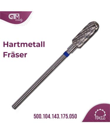 KMIZ Professional Hard Metal Milling Cutter - Blue Ring 500.104.143.175.050 for Gel & Acrylic Nails | Manicure & Pedicure Drill Bit - Buy Online on GoSupps.com