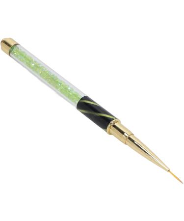 DIY Nail Art: Manicure Liner Pen with Cover Nail Rhinestone Picker and Dotting Pen for Nail Art Decoration (Green stripes (long pull cord)) - Buy Online on GoSupps.com