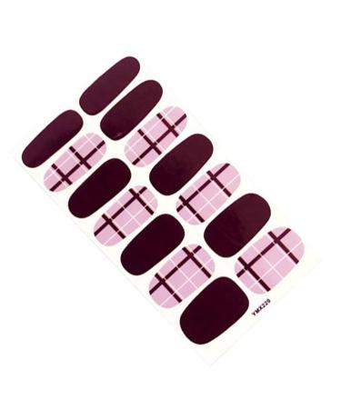 dijiusidy Nail Art Stickers Self-Adhesive Fingernail Decal with Strap Glue DIY Art Decor Full Cover Manicure Kits for Women Girls YMX220