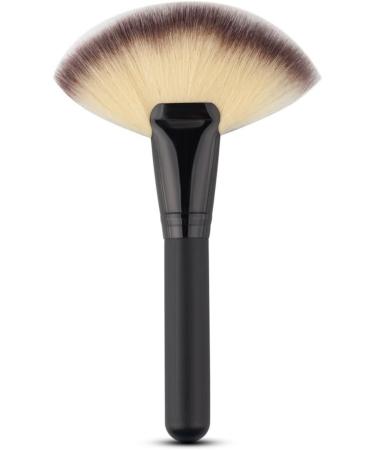 Makeup Brush Tools Fan Shape Brush Powder Foundation Brush Cosmetic Brush Black - Buy Online on GoSupps.com
