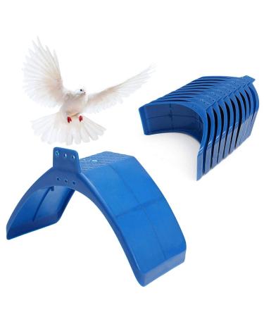 SENNAUX 10/20/30 PCS Dove Rest Stand Frame Pigeon Perches Grill Dwelling Bird Rest Roost Holder Blue-20pcs