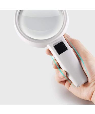 Magnifying Glasses Educational Hobby Magnifiers 30 Times Hand-Held Magnifying Glass Craft 100 High-Definition Lights High-Powered Elderly 20 Reading Comfortable Anniversary - Buy Online on GoSupps.com