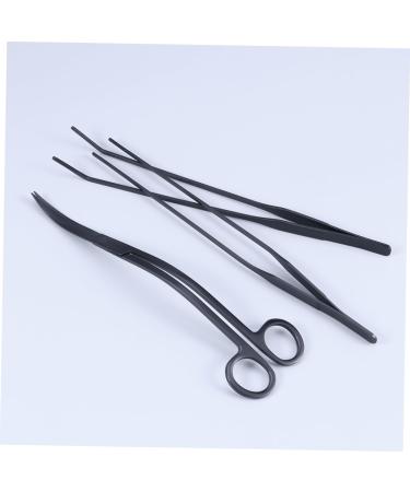 Mipcase 2PCS Aquarium Shears & Tweezers Set | Scissors for Aquatic Plants & Maintenance | Ideal Tools for Aquarists - Buy Online on GoSupps.com