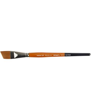 KINGART Radiant 6400-3/4 Angle Series Premium Golden Synthetic Brush - 3/4 Orange for Acrylic, Oil, Watercolor - Buy Online on GoSupps.com
