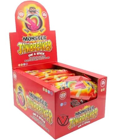 Zed Candy Monster Jawbreaker On A Stick 60g | Pick Any Number of Packs - Buy Online on GoSupps.com