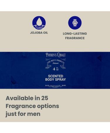 Payden's Cobalt Leather & Tea For Men Scented Body Spray 4 Oz (2 Pack) - Buy Online on GoSupps.com