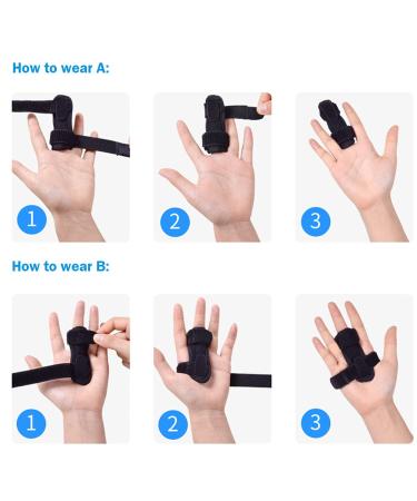 Trigger Finger Splints - Designed for Middle, Ring, Index, Thumb, Pinky - Fastening Tape for Pain Relief & Tendon Release - Buy Online on GoSupps.com