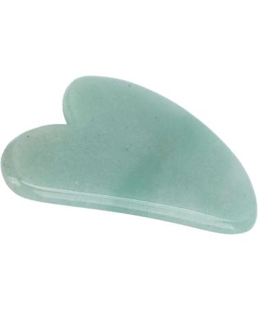 Aventurine Scraping Board Face Massage Tool Gua Sha Green Unique Design for Meridian Dredging  - Buy Online on GoSupps.com
