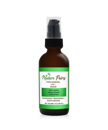 Pure Renewal 3-in-1 Face Serum with Hyaluronic Acid Niacinamide & Aloe Vera Deep Hydration Brightening & Anti-Aging Formula for Radiant Youthful Skin 60ml