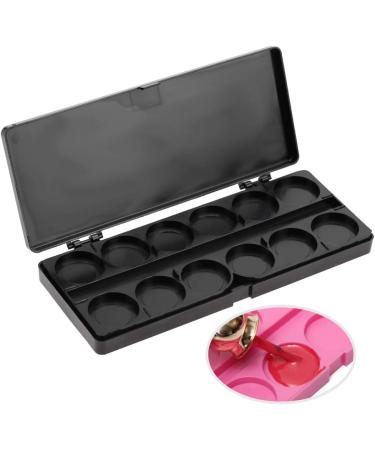  Wytino Nail Art Palettes 24 Grid Watercolor Pigment Color Mixing Palettes Manicure Drawing Tray (Black) - Buy Online on GoSupps.com