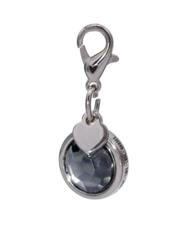 Soulhorse bridle ripper & lucky charm for the horse key fountain lucky trailer horse pony charm trailer with artificial stone - Charm Lucky Stone - Color Love Gray