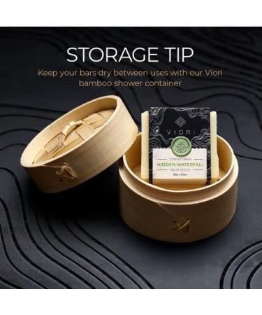 VIORI Hidden Waterfall Shampoo & Conditioner Bar Set with Bamboo Holder - Longsheng Rice Water & Natural Ingredients - Sulfate-Free, Paraben-Free, 100% Vegan - Buy Online on GoSupps.com