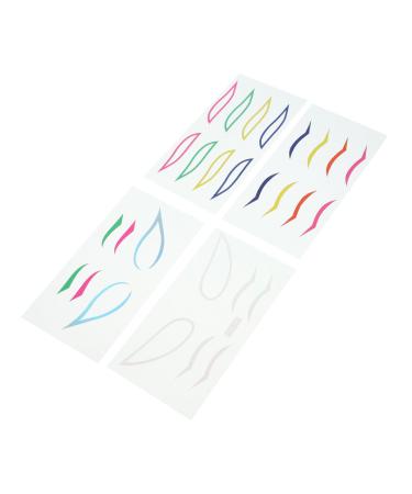 TOVINANNA 28 Sets Paper Eye Line Sticker Tape Stage Eyeliner Sticker Eyeliner Tape Sticker 1 count (Pack of 1) Colorfulx7pcs