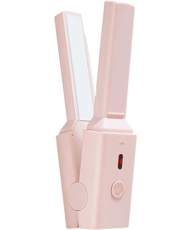 Curling Iron | Rechargeable Hair Straightener and Curler | Safe Professional Curling Wand for Women of Straight and Curly Hair Pochy Pink - Buy Online on GoSupps.com