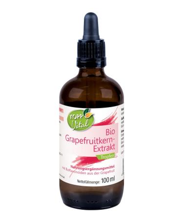 Kopp Vital Bio-Grapefruitkern extract drop |1 x 100 ml |Organic quality |Biological and vegan |With bioflavonoids from the grapefruit |Pharmacy quality