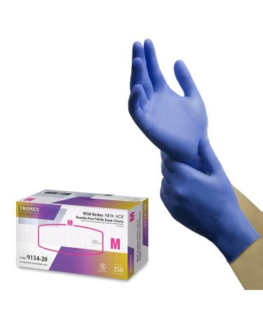 Tronex Violet Blue Nitrile Chemo-Rated Gloves Fingertip-Textured Medical Chemo Disposable Gloves 250 Large