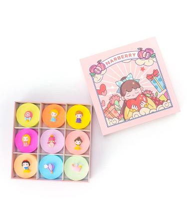 Princess Bath Bombs Sets (9 pcs) for Kids with Toys  Magical Princess Bath Bomb kit. Organic & Natural Bubble Bath Fizz Spa Bath Set Gift for Birthday Holidays and Summer Fun
