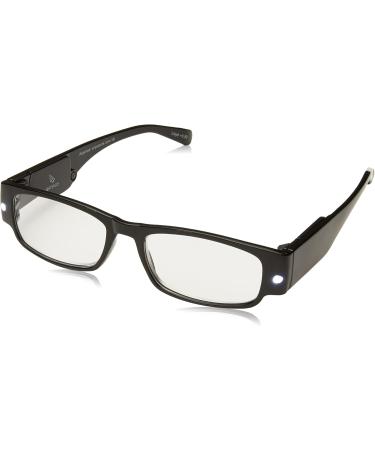 Foster Grant Men's Lloyd Lightspecs Lighted Reading Glasses - Black/Transparent 59mm | International Shipping Available - Buy Online on GoSupps.com
