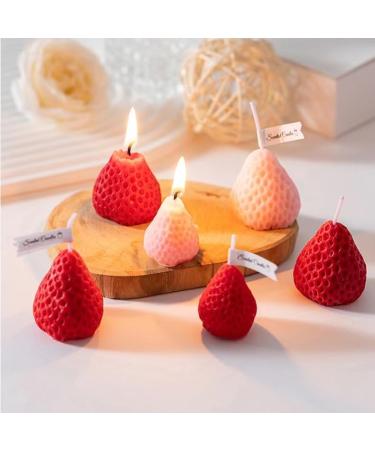 Strawberry Candle Gifts for Women - 9pcs Soy Aromatherapy Set | Cute Decorative Scented Candles for Birthdays & Christmas - Buy Online on GoSupps.com