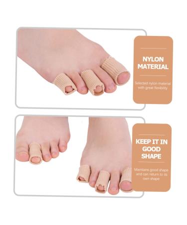 8 Pcs Elastic Toe Protectors for Women - Hammer Toe Bandages and Pinky Toe Tubes - Reusable and Cuttable Protector Sleeves - Buy Online on GoSupps.com