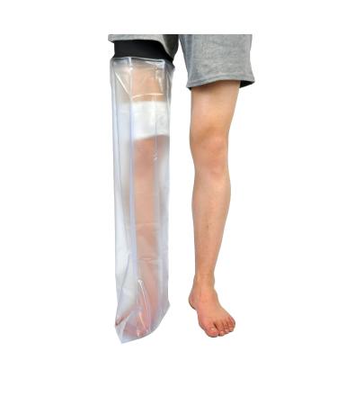 Pzhoais Waterproof Cover Leg Adult Full Leg Shower Protector Watertight Protection for Foot Ankle Knee Wound - Buy Online on GoSupps.com