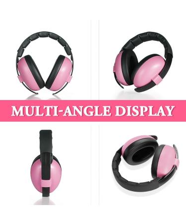Lufeis Baby Hearing Protection Headphones | Noise Protection for Babies 3 Months to 2 Years | Pink Ear Protectors & Headphones for Children - Buy Online on GoSupps.com