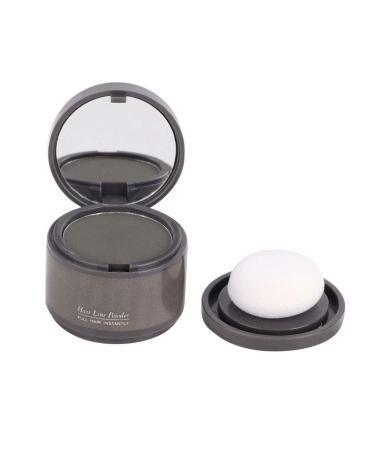 Hair base Shadow powder Hair base powder hairline beauty cosmetics to fill out darling hair hairline shadow powder with puff and mirror for women and men (gray)