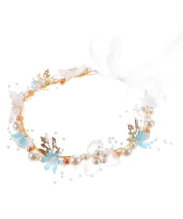 Lifkome Flower Girl Crown - 2 Piece Headband Hair Accessories for Weddings | Floral Hair Jewelry for Girls - Buy Online on GoSupps.com