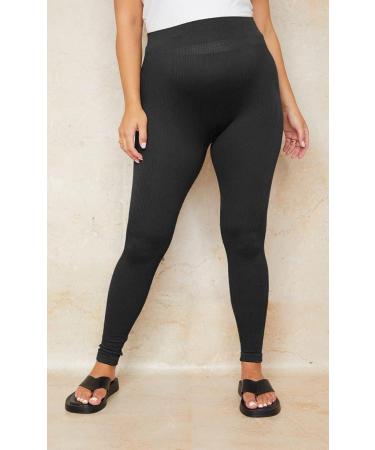SHADOW DANCE Maternity Over Bump Leggings - Baby Tights - Supportive Belly - 18 Black - Buy Online on GoSupps.com