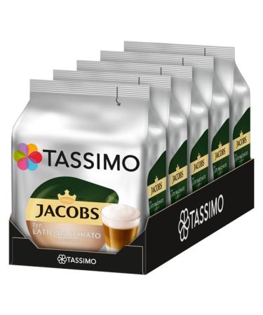 Buy Jacobs Latte Macchiato Classico Tassimo Capsules - Pack of 40 (5 Packs of 8 Drinks) | International Shipping Available - Buy Online on GoSupps.com