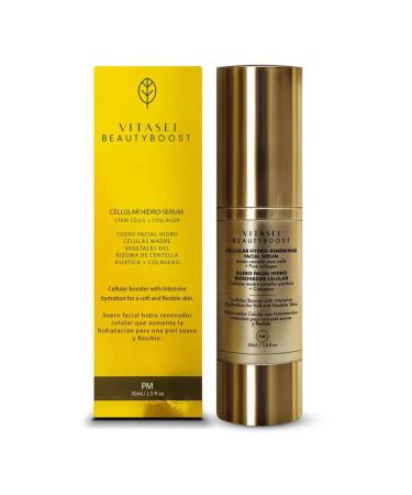 VITASEI S rum de nuit hydratant l'acide hyaluronique | Concombre raisin et extrait de caf pour les cernes | Gonflement et poches | S rum d'hydratation sous les yeux pour femmes et hommes | 20 g Contour des yeux PM