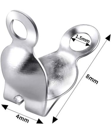 Newbested 1400 PCS Metal Bead Tips Knot Covers for Jewelry Making Craft DIY - Gold and Silver - Buy Online on GoSupps.com