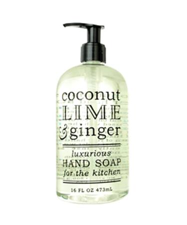 Greenwich Bay Trading Co. Luxurious Hand Soap For The Kitchen  16 Ounce  Coconut Lime & Ginger 16 Fl Oz (Pack of 1)
