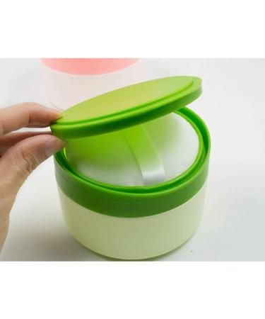 Travel-Friendly Baby Powder Container - Refillable Plastic Bath Powder Tank with Sieve - Portable Talcum Powder for Home & Travel (Green) - Buy Online on GoSupps.com