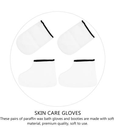 TOPBATHY Prot ge-mains et Couvre-pieds Paraffine 2 Paires Taille Unique Hydratants K rath rapie Soins Peau Spa Maison et Professionnel Conservation Chaleur - Buy Online on GoSupps.com