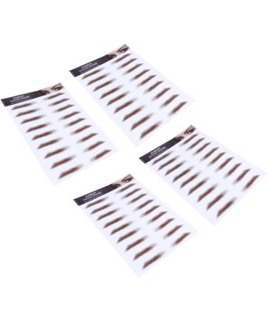 FOMIYES 8 Pcs Eyebrow Stickers Waterproof Stickers Authentic Fake Eyebrows Water Transfer Eyebrow Sticker 4d - Buy Online on GoSupps.com