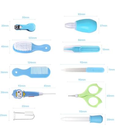 RoseFlower Baby Healthcare and Grooming Kit - 9 in 1 Newborn Essentials Set for Infant Boys Girls, Includes Toothbrush, Nail Trimmer, Ear Cleaner - Nursery Care Set #7 - Buy Online on GoSupps.com