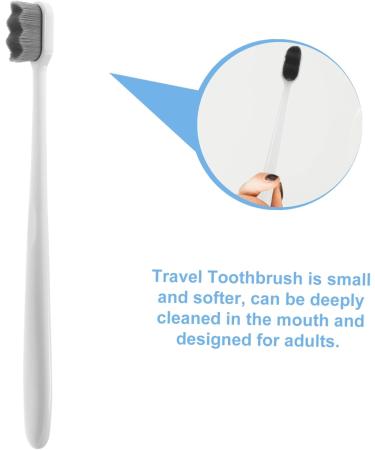 Partykindom 16 PCS Soft Toothbrush Set - Aesthetic Travel Toothbrush for Kids & Adults Soft Bristles Foldable Round Tube - Buy Online on GoSupps.com