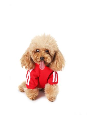 Dog Clothes Small Dog Chihuahua Clothes Dogs Warm Hoodies Coat Clothes Sweater Pet Puppy Dog Hoodie XXL red