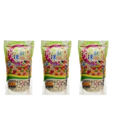 Wufuyuan - Colorful Tapioca Pearls 8.8 Oz (Pack of 3)