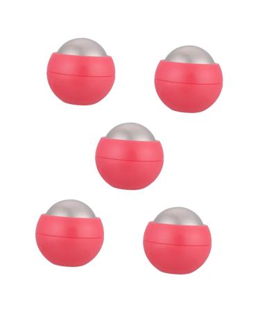 Healeved 5pcs Handheld Massage Ball Facial Tools Body Massager Massage Tools Roller Ball Massaging Trigger Point Massage Roller Face Stuff Ice Roller Fitness Foot Supplies Stainless Steel