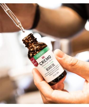 Cremo Beard Oil Revitalizing Wild Mint | Natural Moisture & Soften Beard | Pack of 2 (1 fl oz each - Buy Online on GoSupps.com