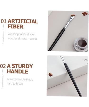 Healeved 3pcs Eyebrow Brush Concealer Brush under Eye Eyeliner Applicator Thin Precision Eyeliner Brush Wood - Buy Online on GoSupps.com