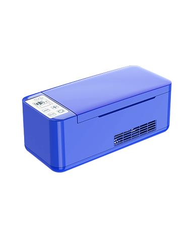 Insulin Cooler Refrigerated Box Upgrade 13400mAh Built-Battery Mini Car Refrigerator Keeps Medication Cooler and Insulated for Keeping Diabetes Drug Cooler About 8-10 Hours Blue