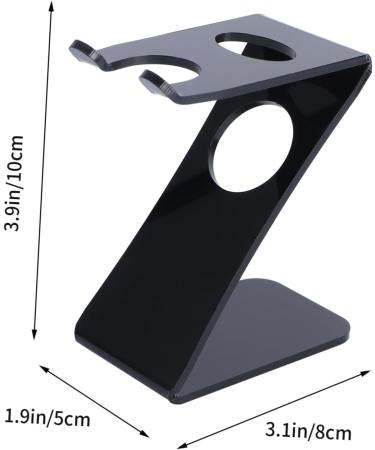 Frcolor Mounted Brush Holder & Razor Stand - Acrylic Brush Rack Tool for Men | Organize Your Grooming Essentials - Buy Online on GoSupps.com