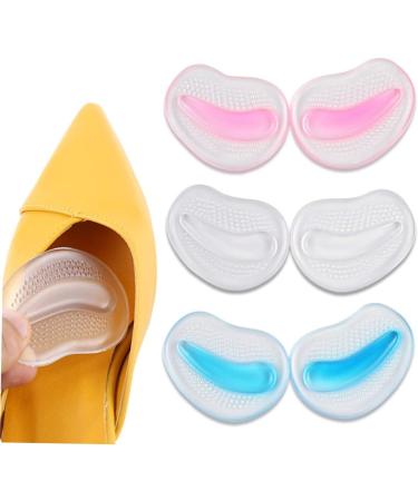 Buy NOLITOY 3 Pairs High Heel Insoles Comfortable Silicone Gel Inserts for Foot Care Plantar Metatarsal & Bunion Relief International Shipping Available - Buy Online on GoSupps.com