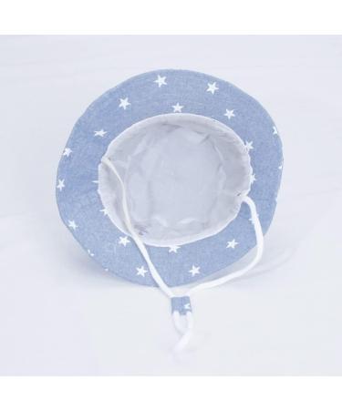 XYIYI Kids Bucket Hat | Adjustable Sun Hat for Boys Girls 2-4 Years | Breathable Beach Hat - Star Light Blue - Buy Online on GoSupps.com