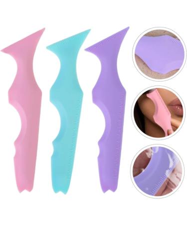 Gogogmee 3pcs Silicone Beauty Ruler Make up Stencils Mascara Shield Guard Eyelash Tool Eyeliner Stencil Face - Buy Online on GoSupps.com